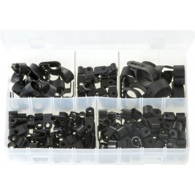 P-Clips Nylon Black 160 pieces